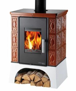 Kachľový pec EMPOLI AL II s výmeníkom a ochl.slučkou
