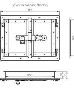 Dvierka sušiarne stredné