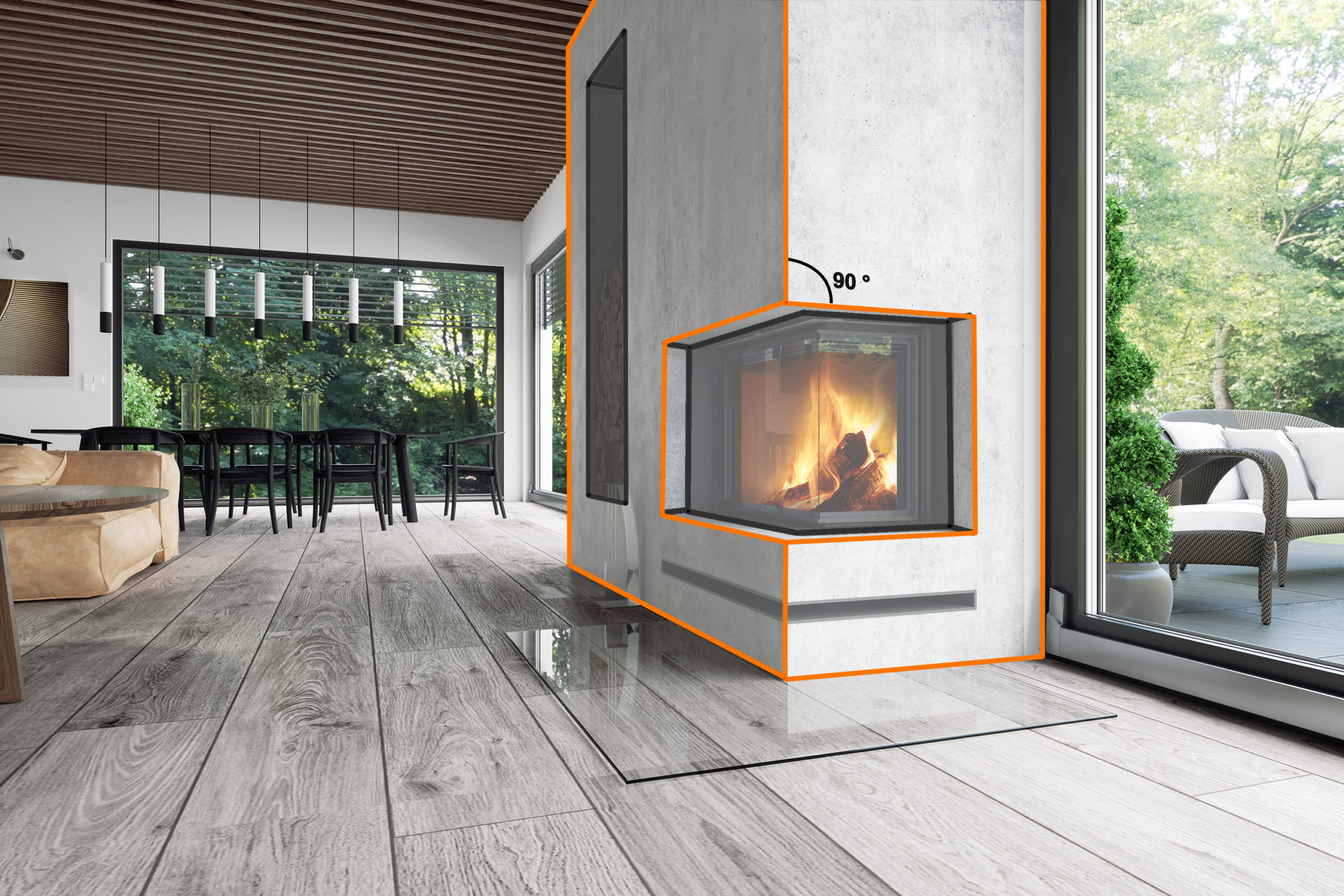 vizualizacie krby kachle pece sporaky